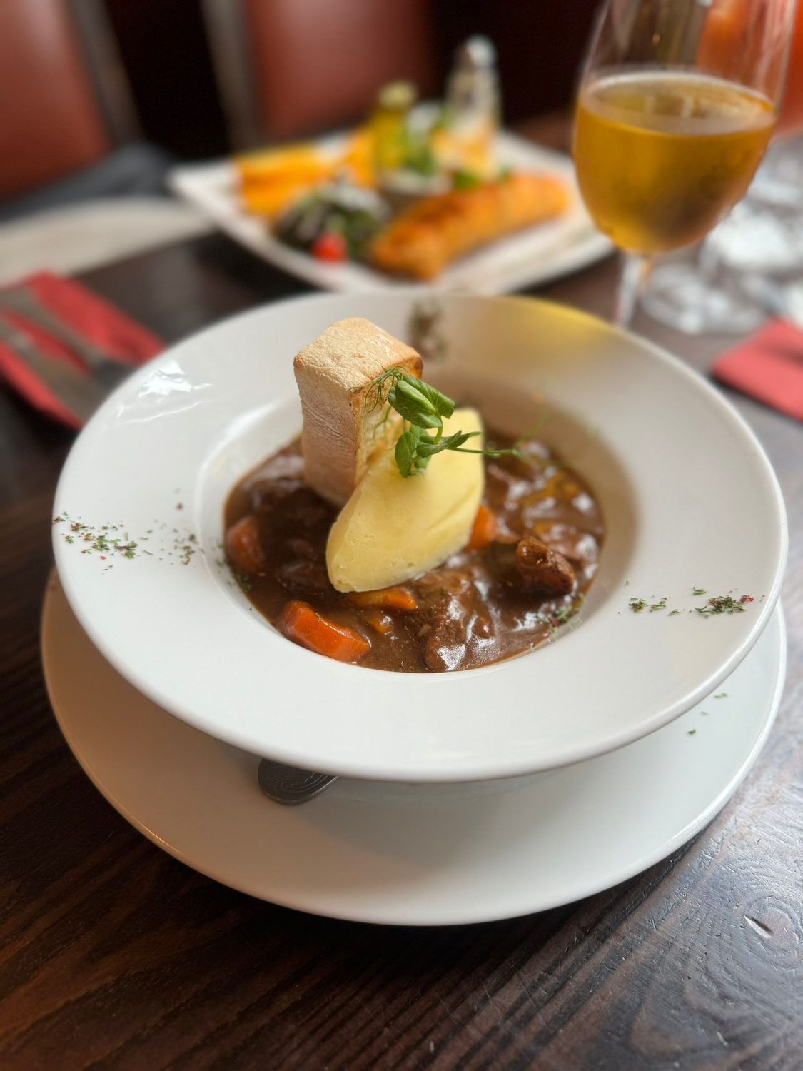 Beef and Guinness stew at Millstone Restaurant